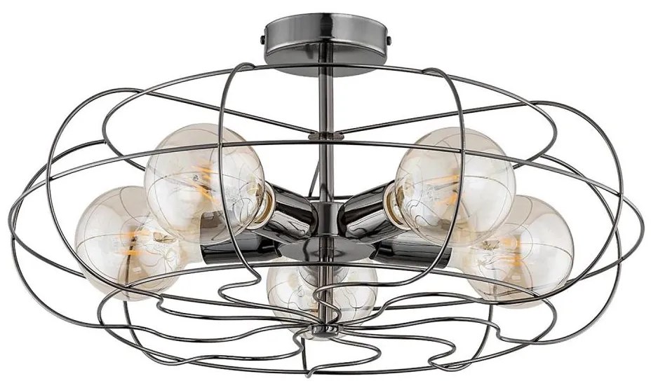 Alfa Mennyezeti lámpa LOTOS 5xE27/15W/230V antracit 60191