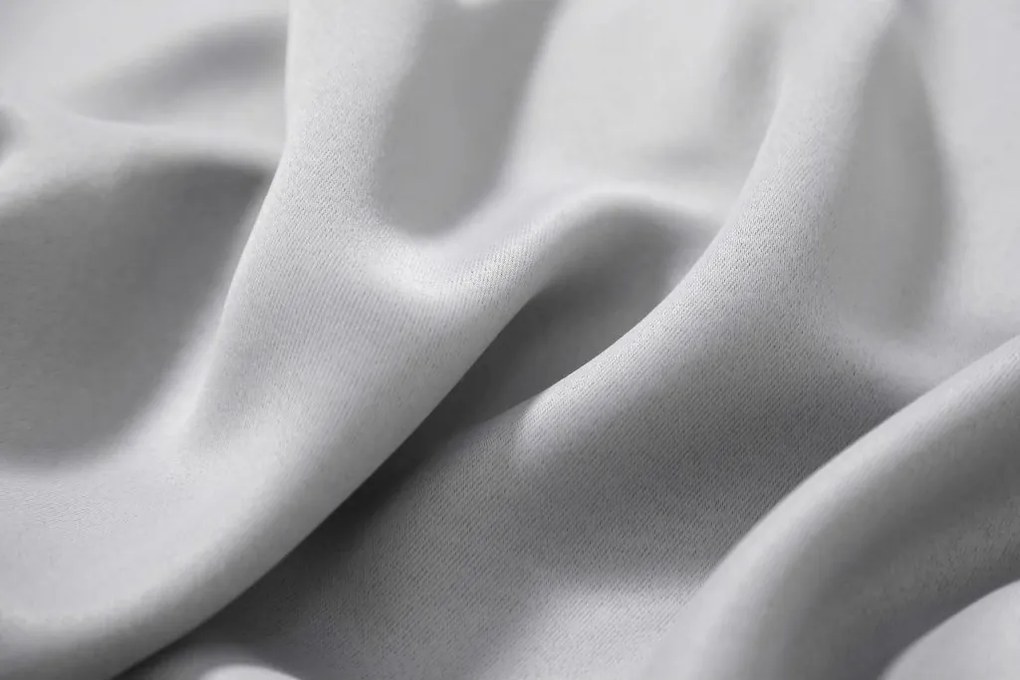 Függöny OXFORD LIGHT 140x250 cm, világosszürke Felfüggesztés: Hullámos sínszalag