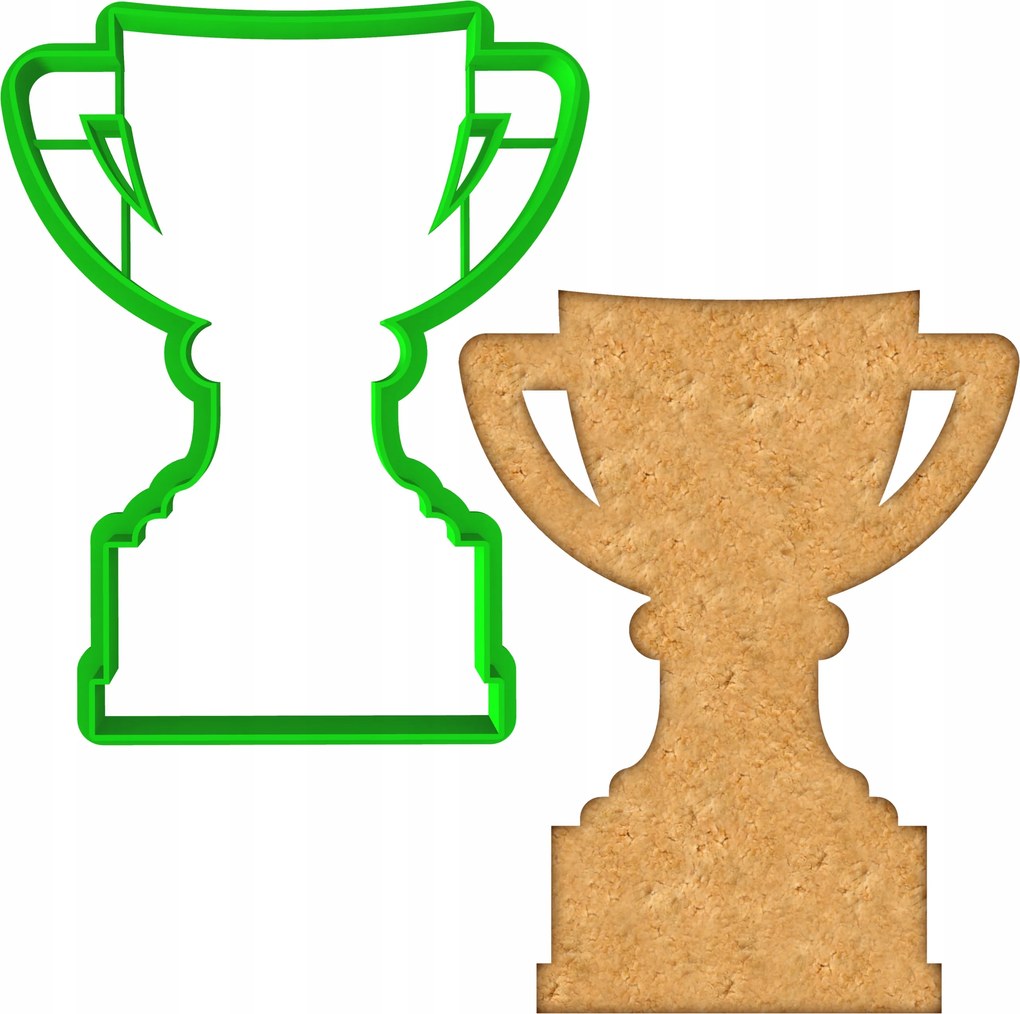 Mézeskalács lyukasztó Sport Labdarúgás Bajnokok Ligája Kupa 10cm