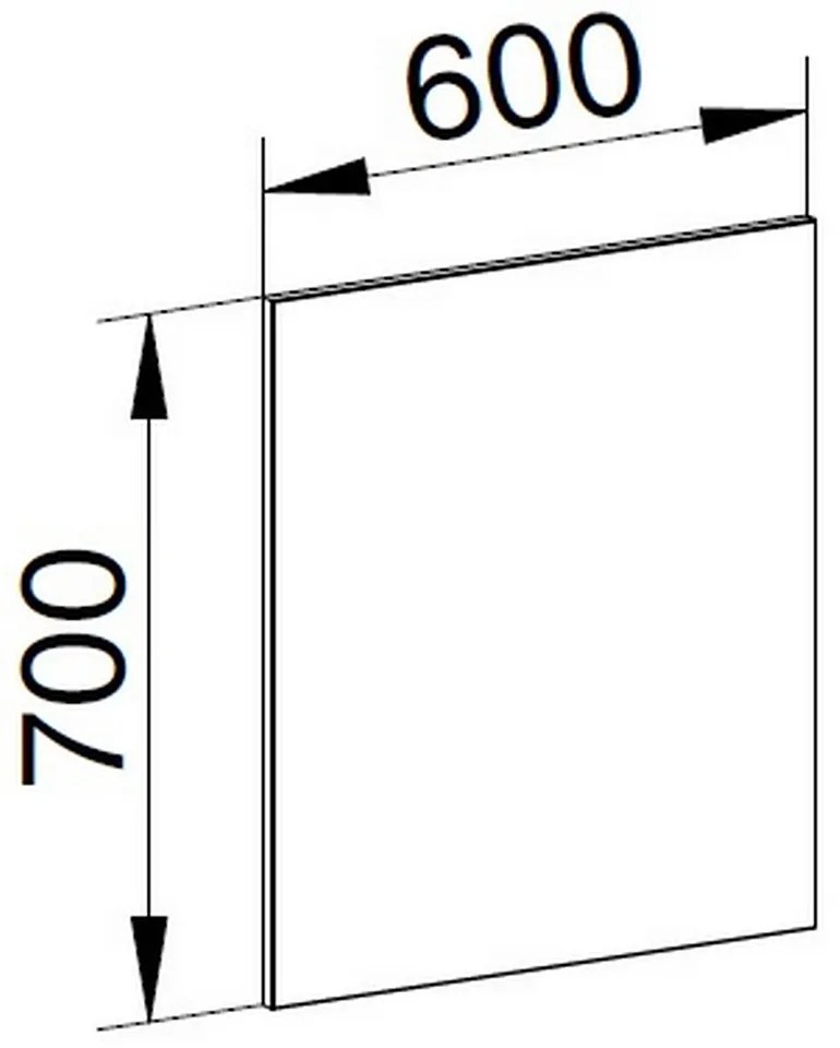 Mereo Mereo, Tükör 600x700x20 mm, MER-CN692