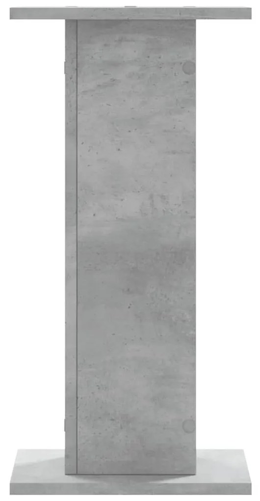 2 db betonszürke szerelt fa növénytartó állvány 30 x 30 x 60 cm