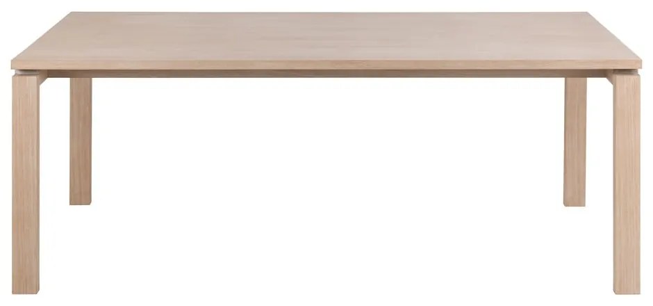 Bővíthető étkezőasztal tölgyfa dekoros asztallappal 100x200 cm Linley – Actona