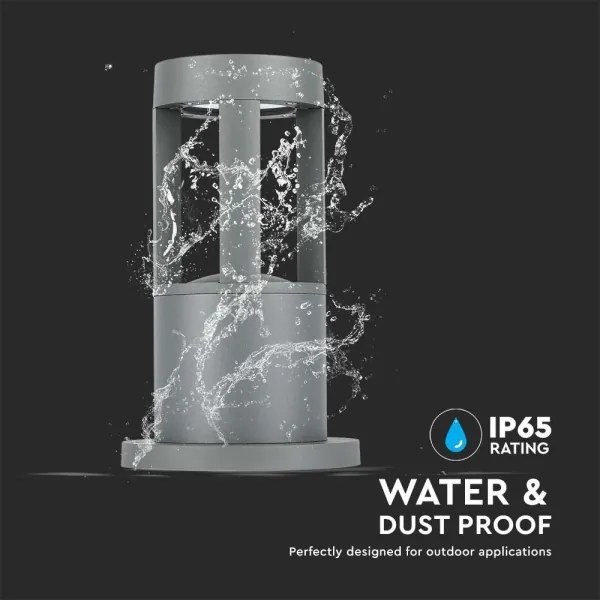 LED Kültéri lámpa LED/10W/230V 25cm 6400K IP65 szürke