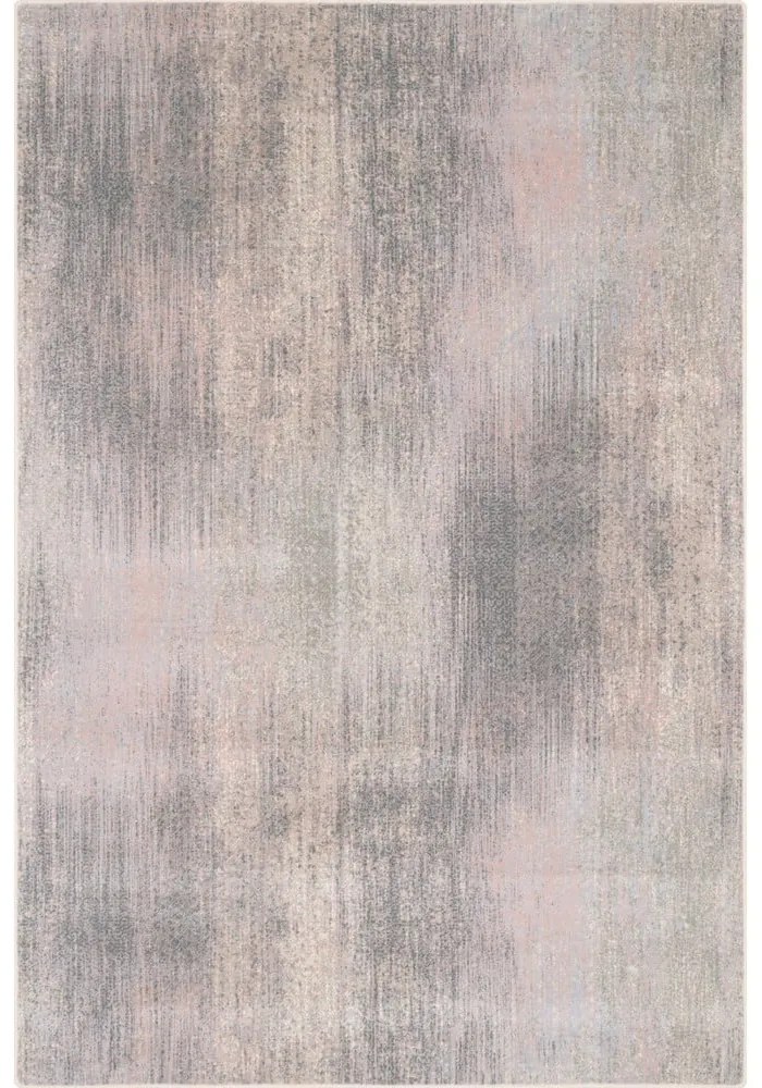 Rózsaszín-szürke gyapjú szőnyeg 160x240 cm Calvi rose – Agnella