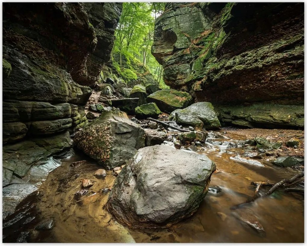 Poszterek 50x40 Sziklák Folyó Hegyek