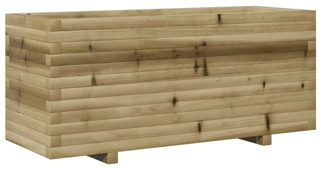 impregnált fenyőfa kerti virágláda 110 x 40 x 49,5 cm