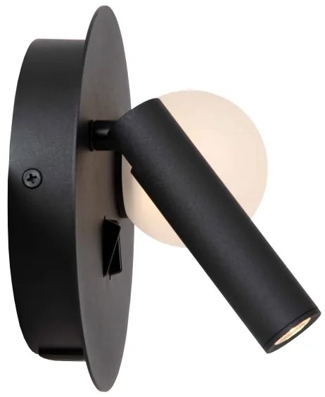 Lucide 77286/02/30 - LED Fali lámpa MATIZ 2xLED/3,5W/230V USB fekete