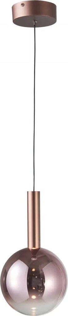 Függő mennyezeti lámpa egyetlen réz Led gömb Camino nappaliba