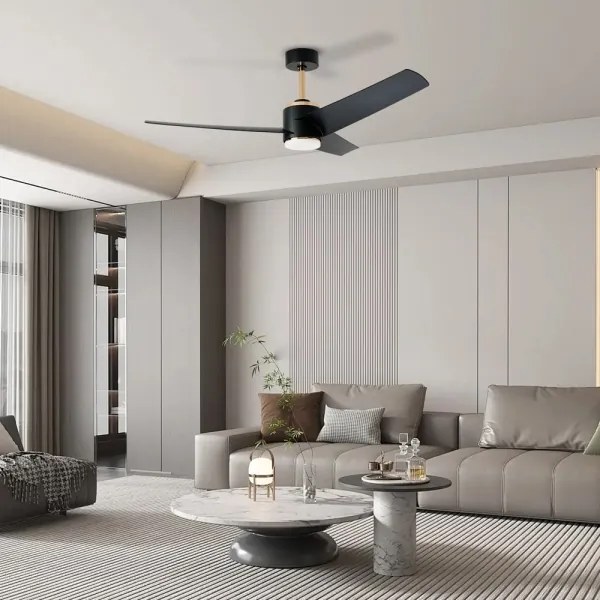 Immax NEO 07280L -LED Mennyezeti ventilátor BEAUTY 18W/230V fekete Wi-Fi Tuya + távirányító