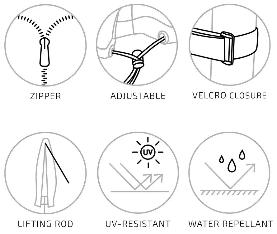 Luxury takaróponyva függő napernyőre