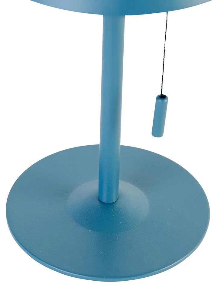 2 db asztali lámpa készlet kék LED-del, 3 fokozatú fényerőszabályzóval, újratölthető és napelemes - Ferre