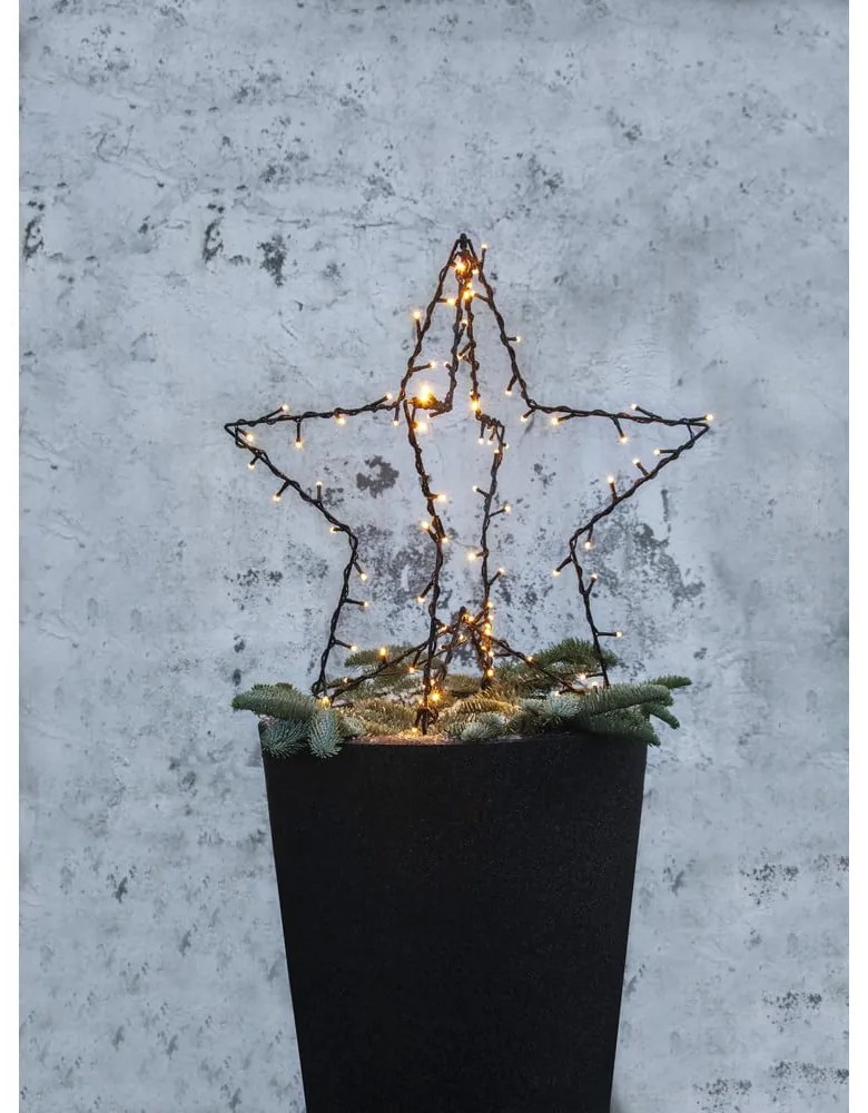 Fekete karácsonyi fénydekoráció Foldy - Star Trading