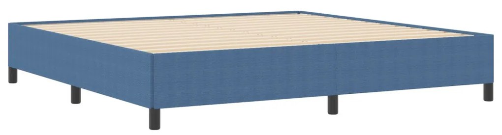 Ágykeret Kék 200x200 cm Corduroy Szövet