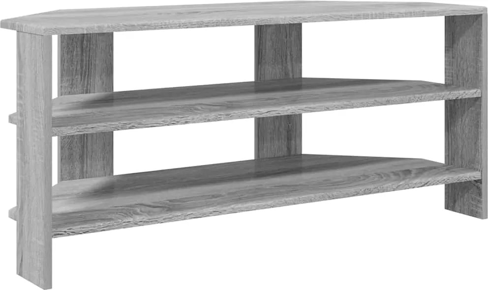 vidaXL SarokTVSzekrény Szürke Sonoma 102x40,5x45cm Faanyag