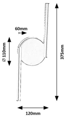 Rabalux 71122 - LED fali lámpa SABIRA LED/8W/230V 4000K