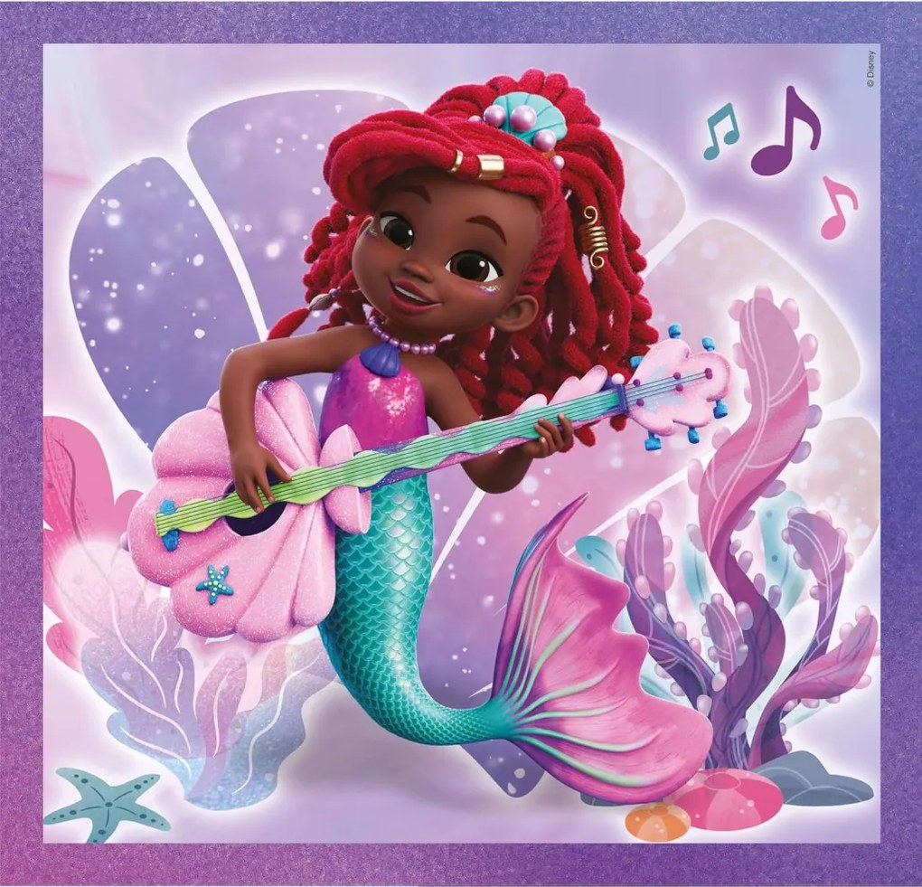 Disney Hercegnők Junior Ariel 3x48 db-os puzzle Clementoni