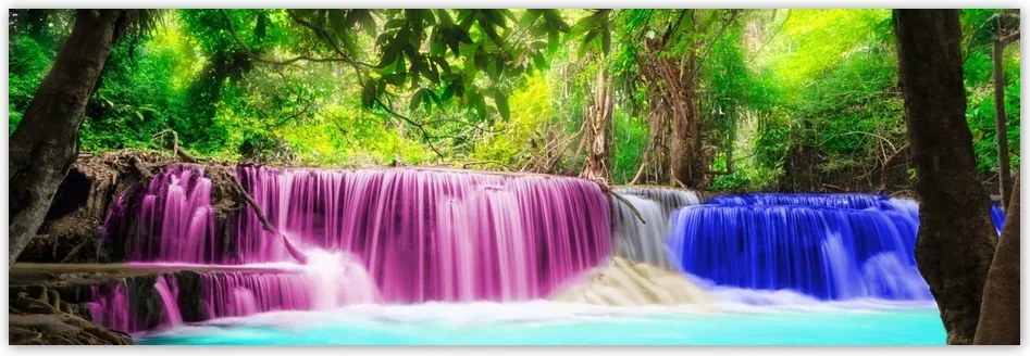 Fotótapéta flizelina 312x104 Színes vízesés