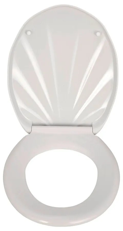 Premium Sea Shell fehér WC-ülőke, 45,5 x 38 cm - Wenko