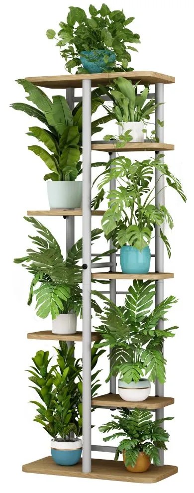 Virágtartó állvány Laban 3 (sonoma tölgy + fehér) . 1116386