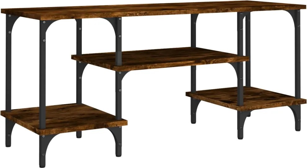 vidaXL füstös tölgy színű szerelt fa TV-szekrény 102 x 35 x 45,5 cm