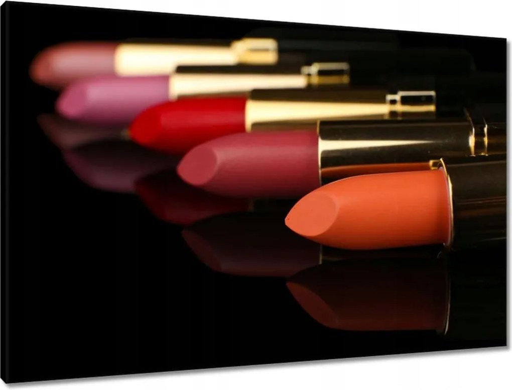 Vászonkép 90x60 Rúzsok fekete alapon