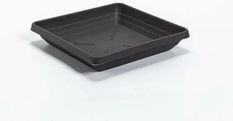 Plastia virágtartó Lotos 60 x 60, antracit