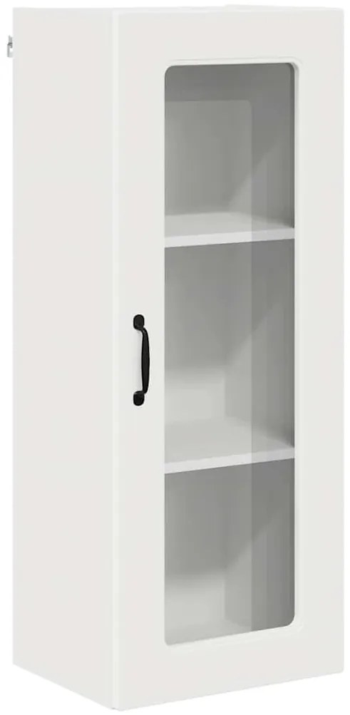 Fali konyhaszekrény polcokkal Fehér 40 x 31 x 100 cm Faanyag