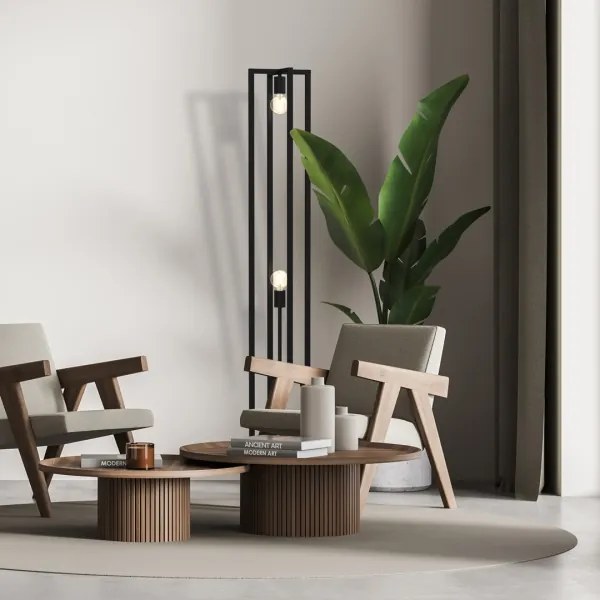 Állólámpa ARNOLD 2xE27/60W/230V fekete