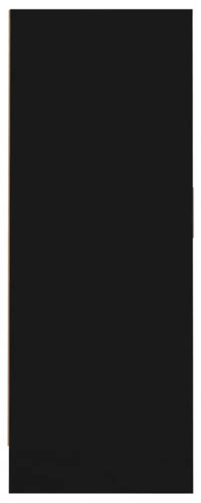 fekete szerelt fa cipősszekrény 60 x 35 x 92 cm