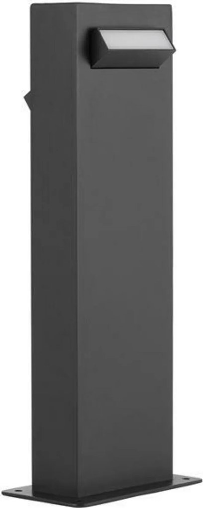 Nova Luce kültéri oszloplámpa Zelda fekete alumínium és akril diffúzorral