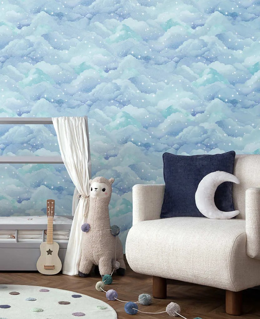 Holden Decor Adventure Awaits Dreamland kék felhős papír tapéta – 14131