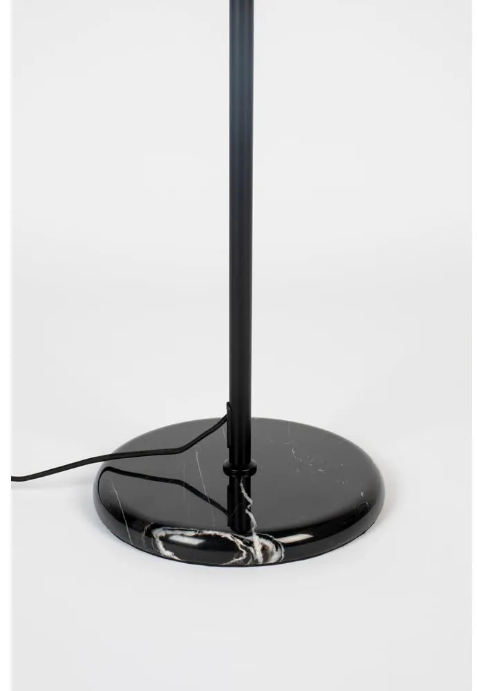 Fekete-fehér állólámpa üveg búrával (magasság 145 cm) Orion – Zuiver