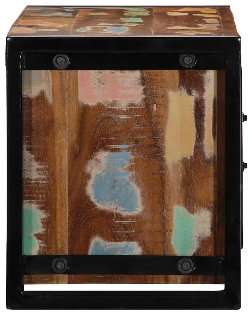 TV szekrény 80x30x35 cm tömörfa, újrahasznosított fa
