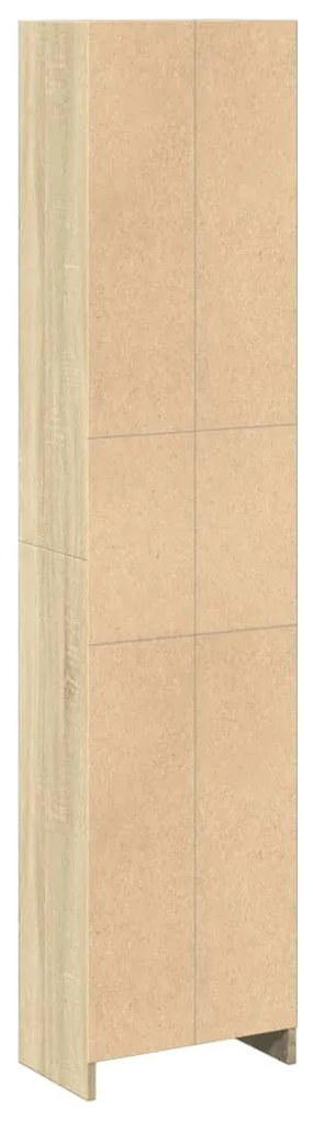 sonoma tölgy színű szerelt fa könyvespolc 40 x 24 x 176 cm