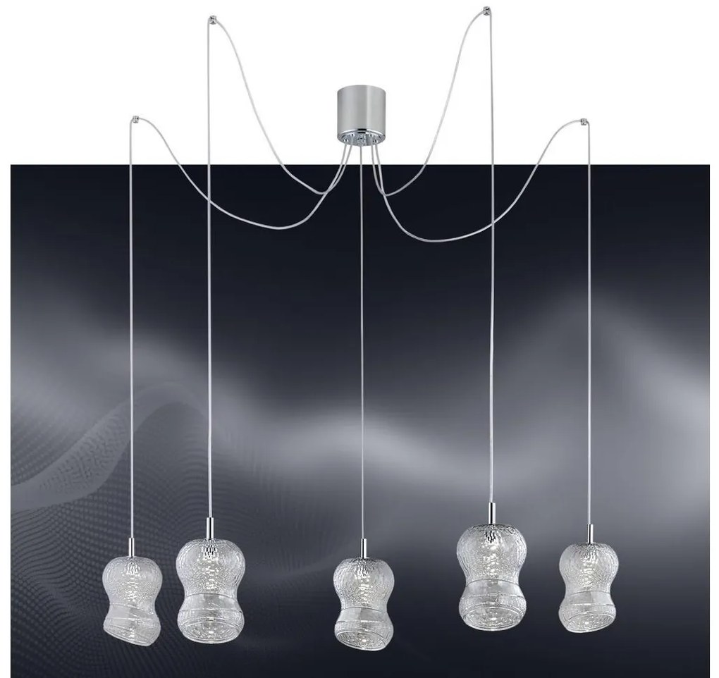 Argon 2073 - LED Csillár zsinóron GARDA 5xLED/5W/230V