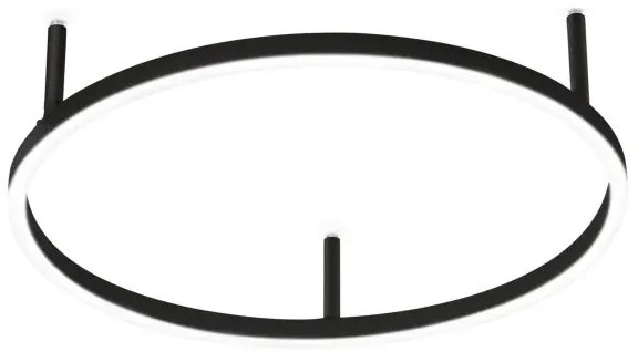 Ideal Lux - LED mennyezeti lámpa ORACLE SLIM, 29 W/230 V, 2700 K, Ø 50 cm, fekete