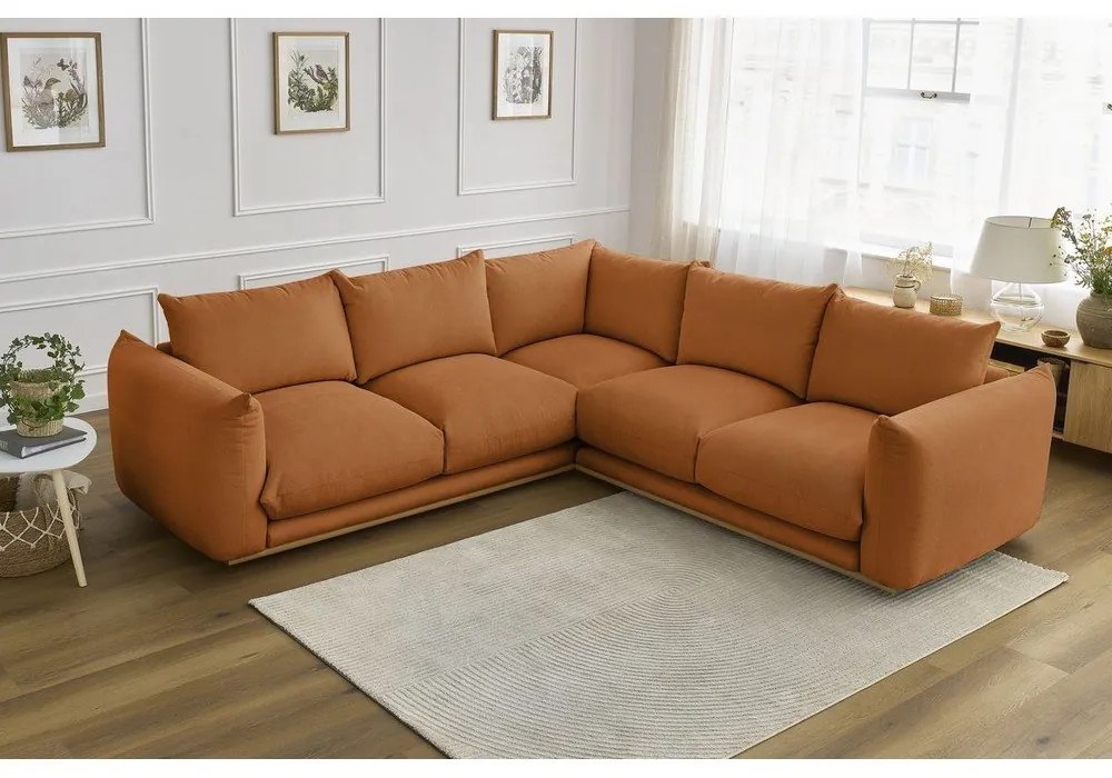 Narancssárga sarokkanapé Ernest – Bobochic Paris