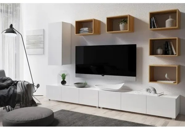 Fali polc PAVO 32,5x50 cm arany tölgy