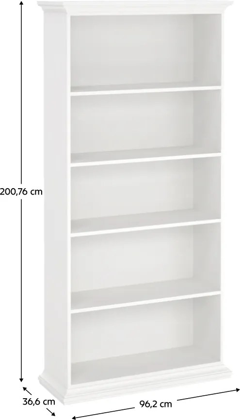 Polcos szekrény, fehér, PARIS 79864