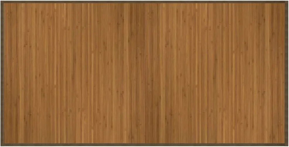 vidaXL négyszögletű barna bambusz szőnyeg 100 x 200 cm