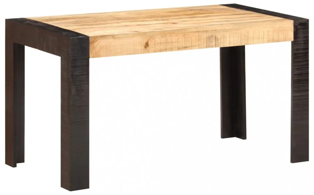 vidaXL tömör nyers mangófa étkezőasztal 140 x 70 x 76 cm