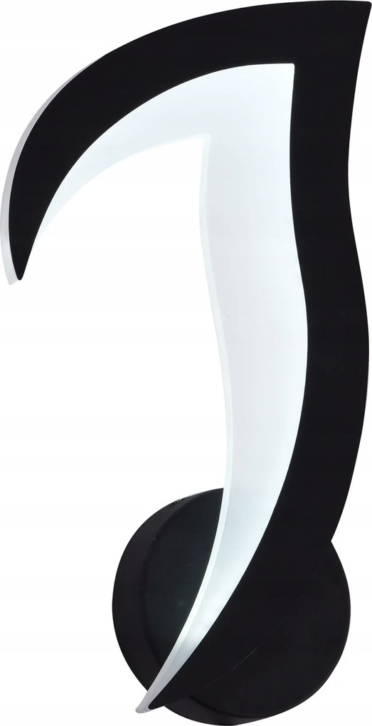 Led Fali Lámpa Lótusz Virág Fekete Hideg Fény