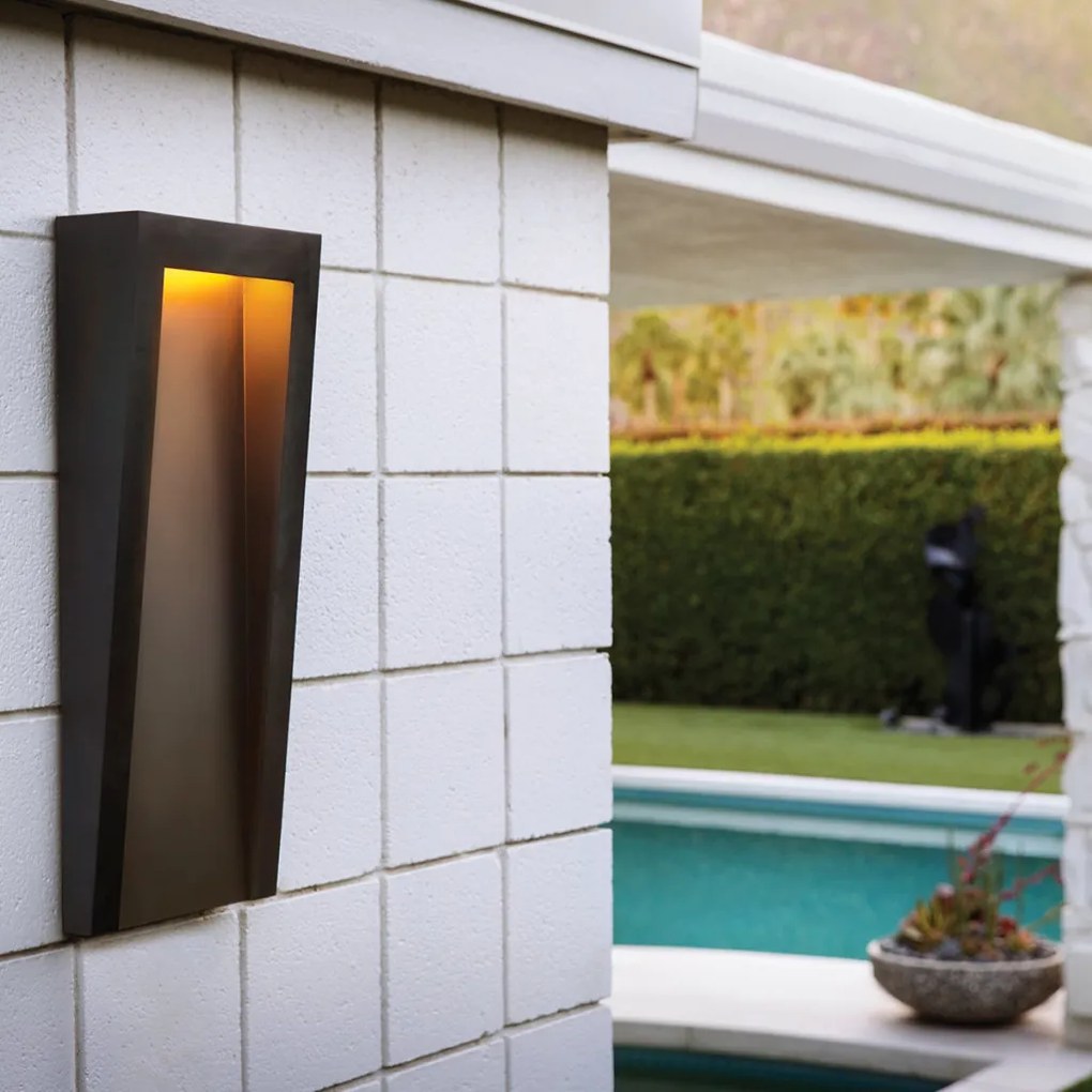 ELSTEAD HK-TAPER-L-TBK TAPER Modern Kültéri Fali Lámpa Fekete LED IP44
