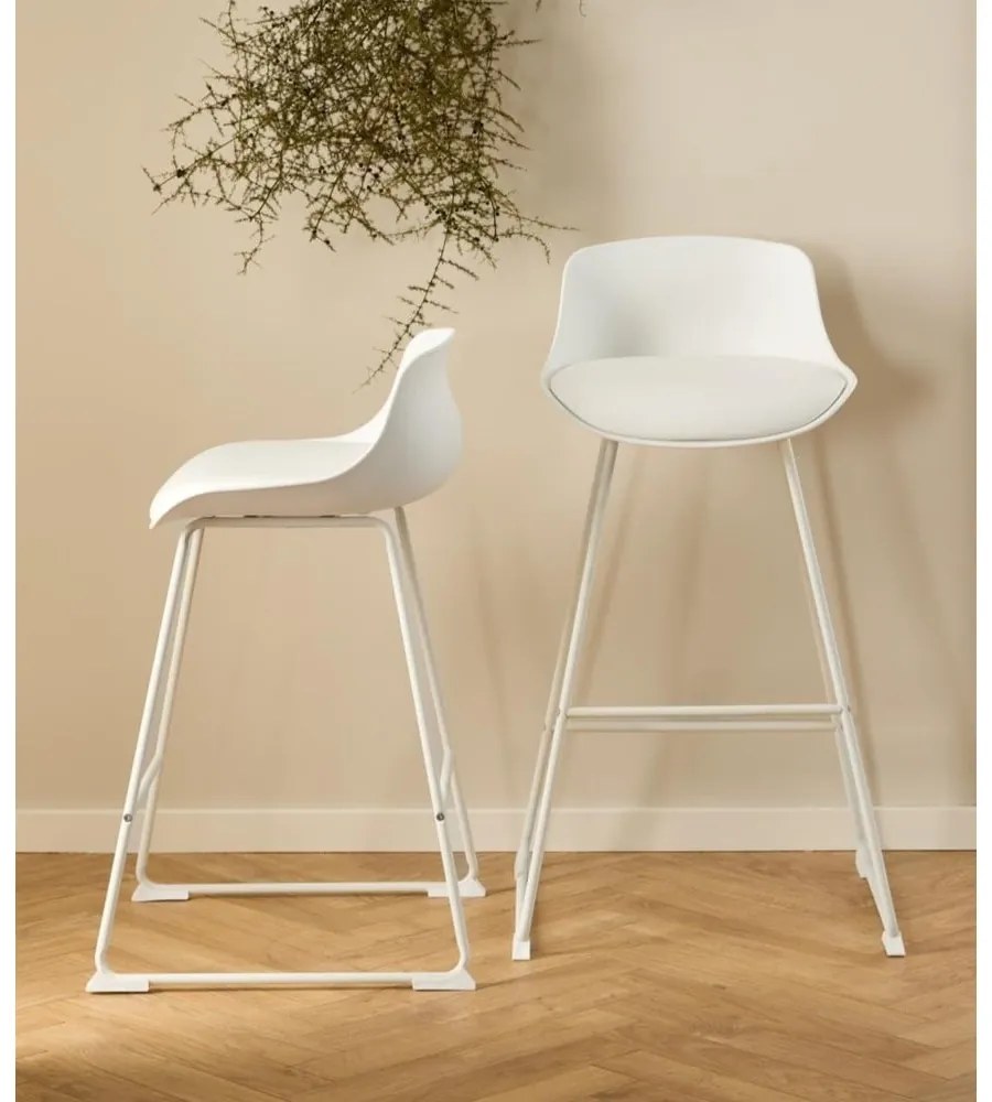Fehér bárszék (ülésmagasság 76 cm) Tina – Actona