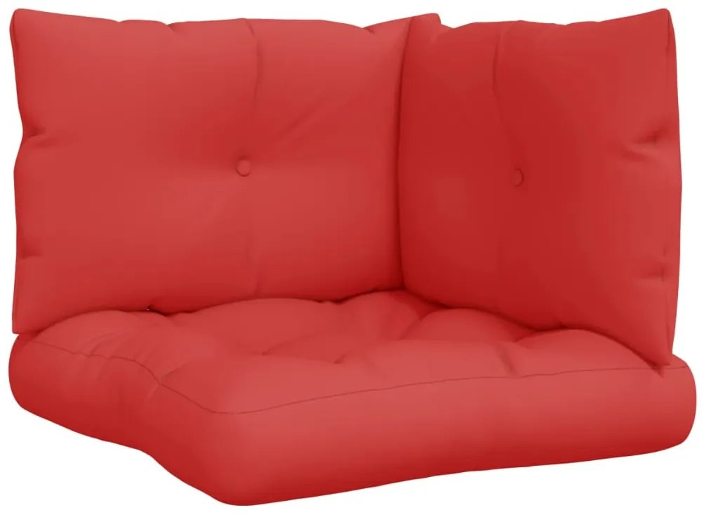 3 db piros szövet raklappárna