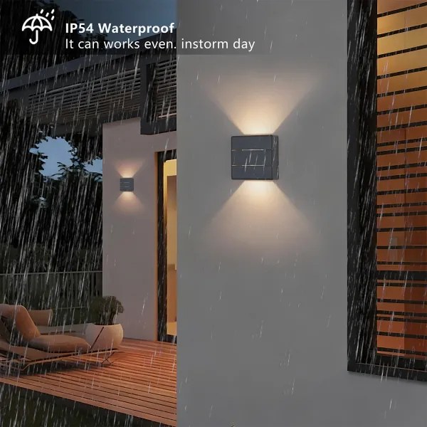 Brilagi -LED kültéri fali lámpatest DOUBLERAY LINE LED/6W/230V antracit IP54