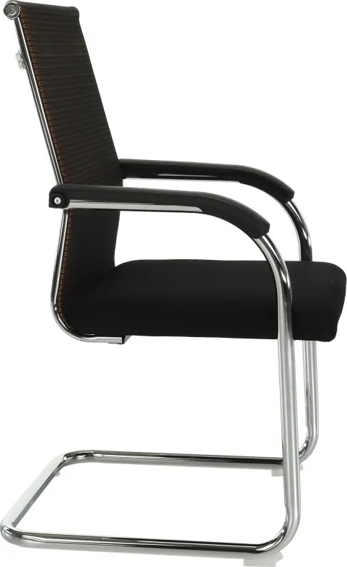 Tárgyalószék, fekete/barna, ESIN