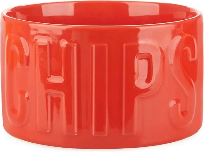Piros kerámia szervírozó tálka 1 l Chips – Balvi
