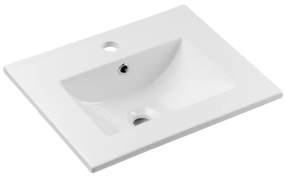 COMAD UM-2050RB DANCE 50 - Beépíthető mosdó 52x40 cm, kerámia, fényes fehér