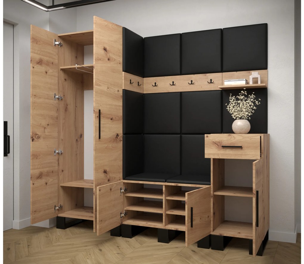 Előszobabútor Amanda 1 (artisan tölgy + fehér). 1085864